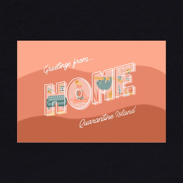 Quarantine Post Card by KlioStudio